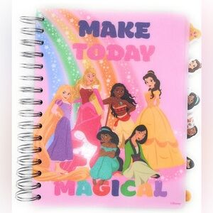 New Disney Princess Journal Notebook - Spiral Bound “Make Today Magical”